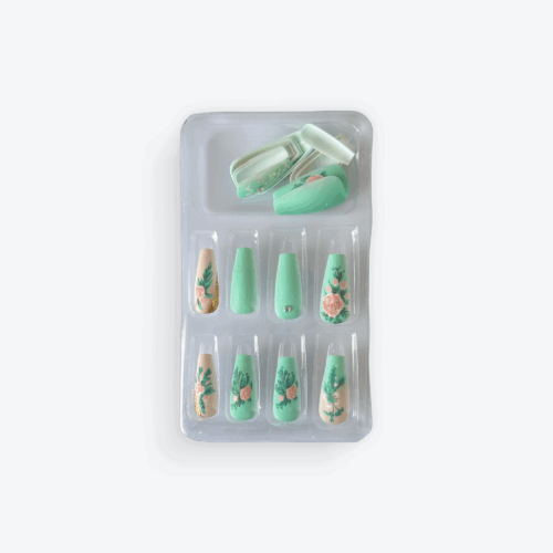 Coffin shape-Press on nails
