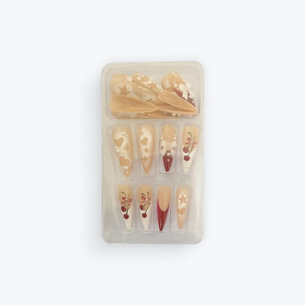 Press on stiletto mix color 2 Stiletto shape-Press on nails